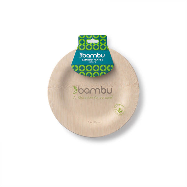 Biodegradable Bamboo Round Plates