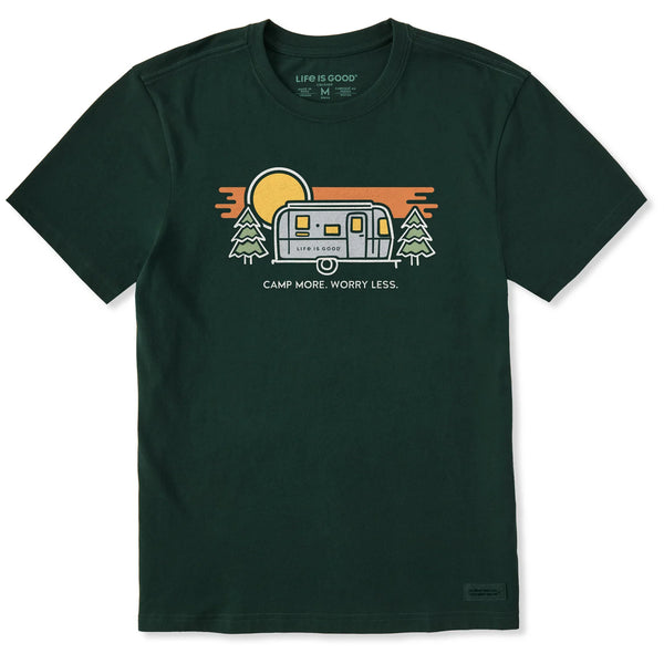 Airstream Camp More Worry Less Men's T-Shirt by Life is Good®