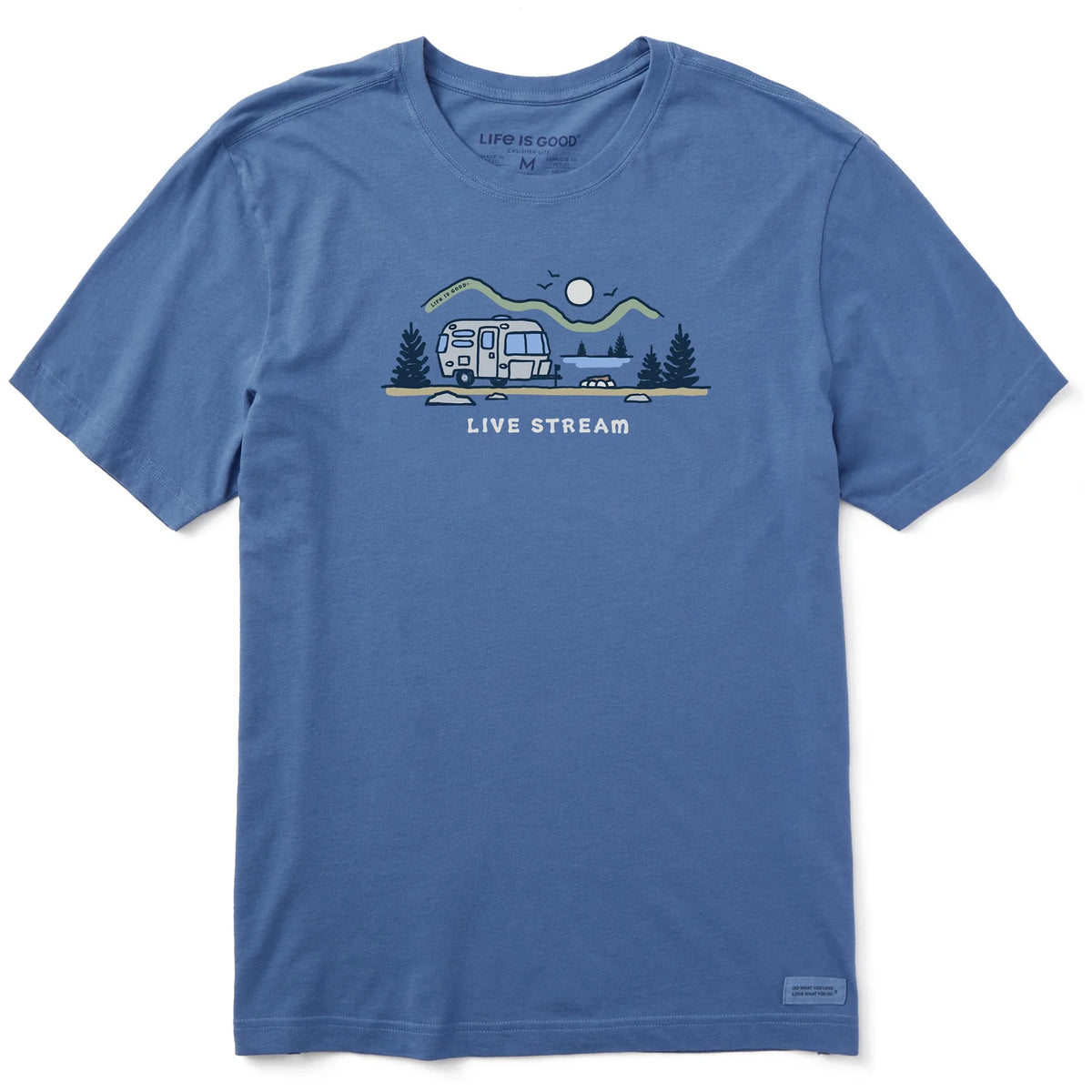 Airstream Live Stream Crusher T-Shirt by Life is Good® – Airstream Supply Company