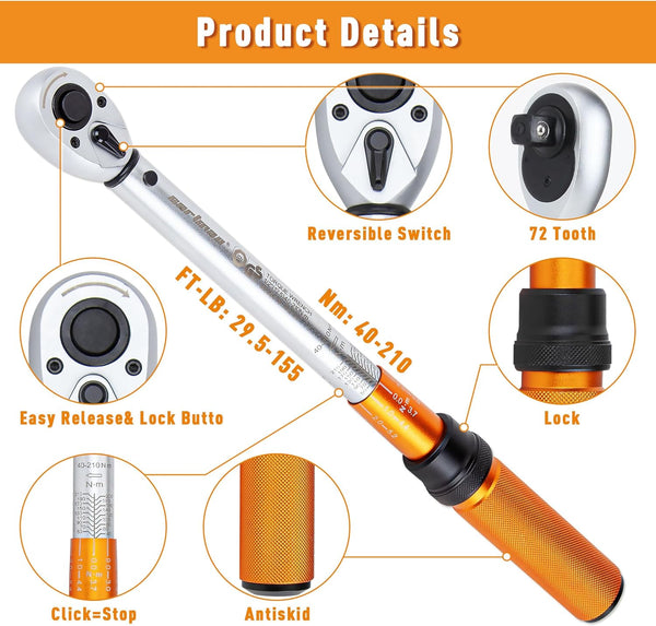 1/2" Torque Wrench Set