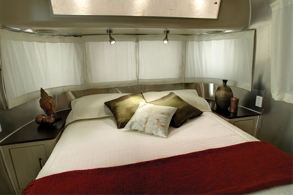 Airstream Solid Custom Curtains for International Serenity Travel Trailers
