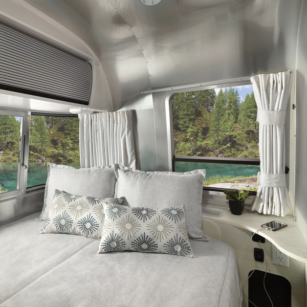 Airstream Solid Custom Curtains for Bambi Travel Trailers
