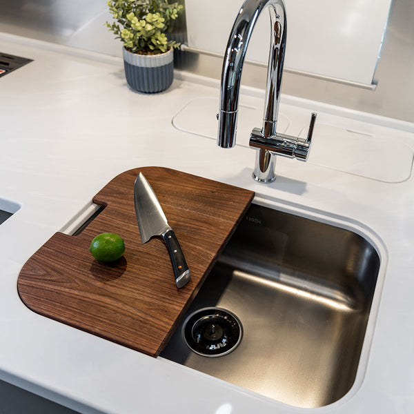 Wood Sink Cutting Boards for Classic Travel Trailers