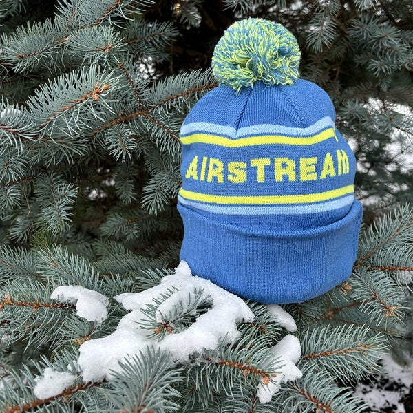 Airstream Retro Stripes Pom Beanie
