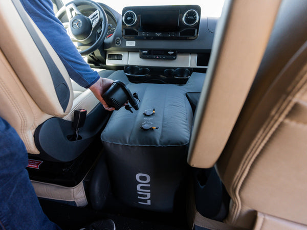 Touring Coach Front Cab Air Mattress and Sheets Bundle