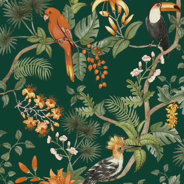 Birds of Paradise Peel + Stick Removable Wallpaper
