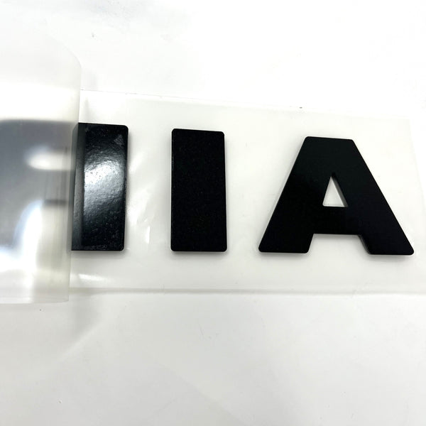 Airstream Logo Decal Black Chrome | Part # 386272, 386205-01