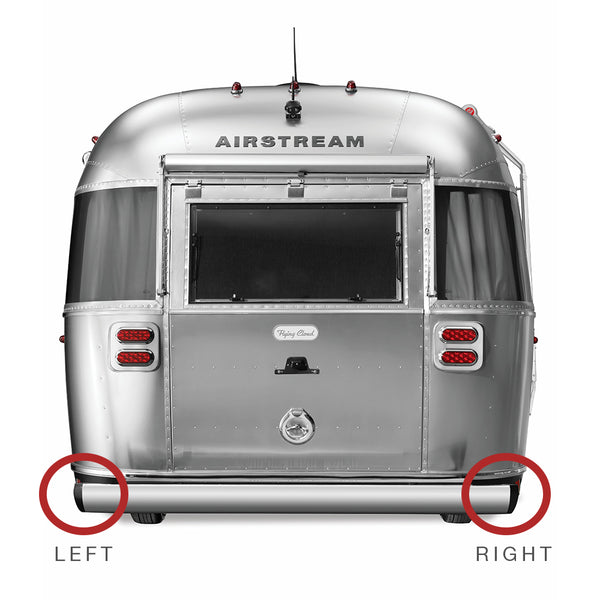 Airstream Black Bumper End Cap | Part # 382289-01, 382289-02