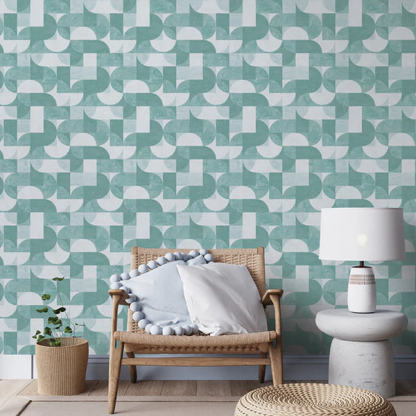 Composed Shapes Peel + Stick Removable Wallpaper