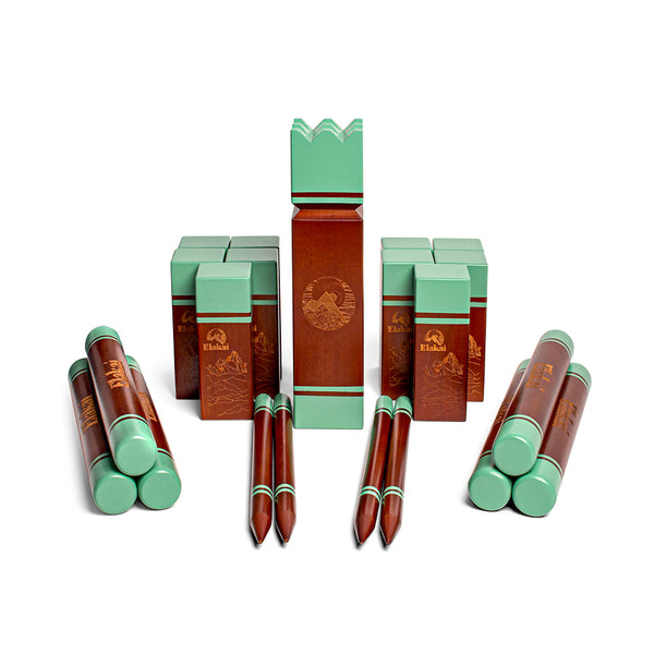 Mint Green Elakai Kubb Game Set