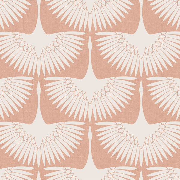 tempaper FE14116-Feather-Flock-Sahara-Blush-Swatch