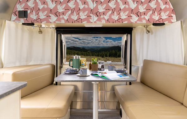 Family of Cranes Peel + Stick Removable Wallpaper