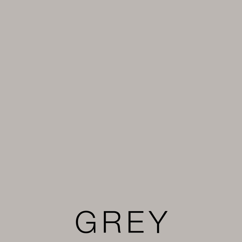 A plain light grey square with the word GREY written in black capital letters at the bottom center, evoking the soft elegance of the Cotton Sateen 500 Thread Count Pillowcase.