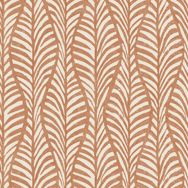 Block Print Leaves Peel + Stick Removable Wallpaper