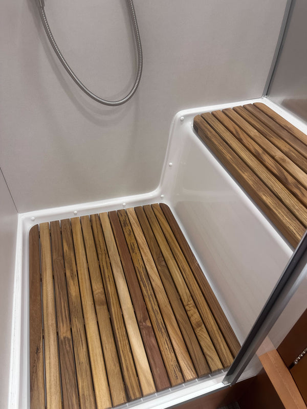 Airstream Teak Shower Mat for Frank Lloyd Wright Limited Edition Travel Trailers