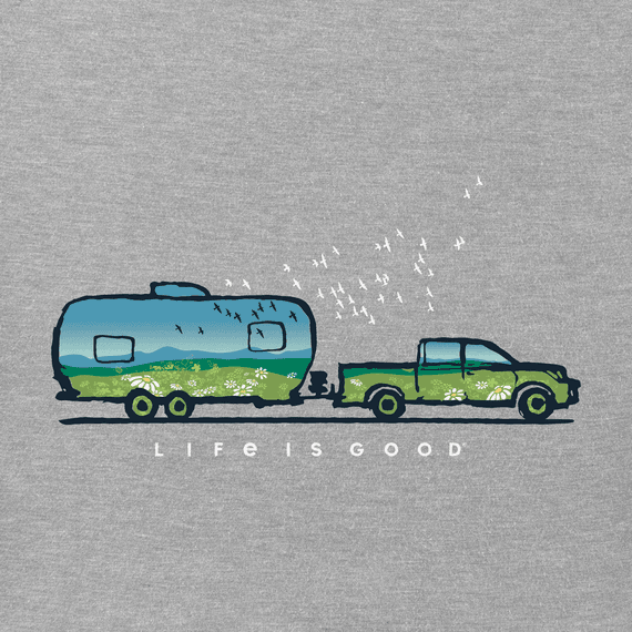 Airstream Spring Camper Unisex Crew Neck T-Shirt by Life is Good®