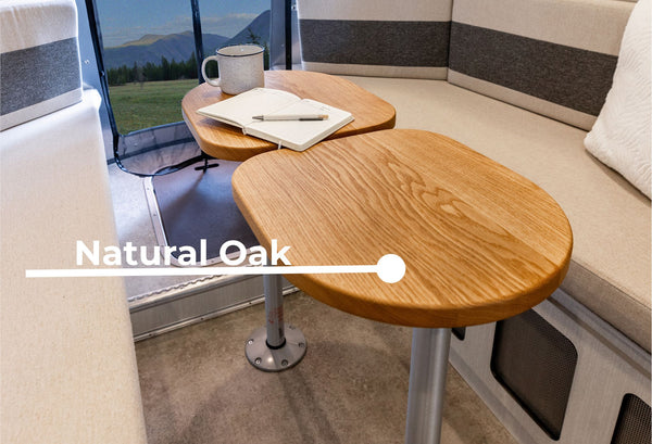 Airstream Wood Dinette Table Upgrade for International Travel Trailers