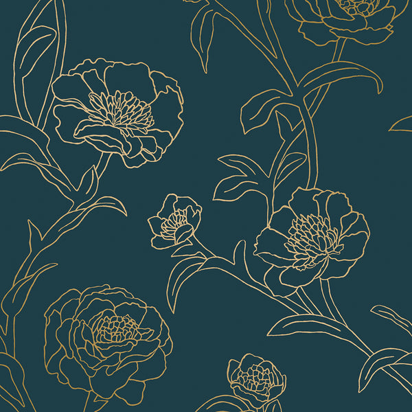 PE10633-Tempaper-Peonies-PeacockBlueandGold-Swatch-RGB