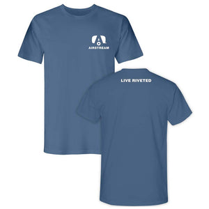 Airstream Trailer A Live Riveted Unisex Crew Neck T-Shirt