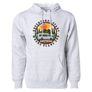 Airstream Adventure Starts Touring Coach Unisex Hoodie