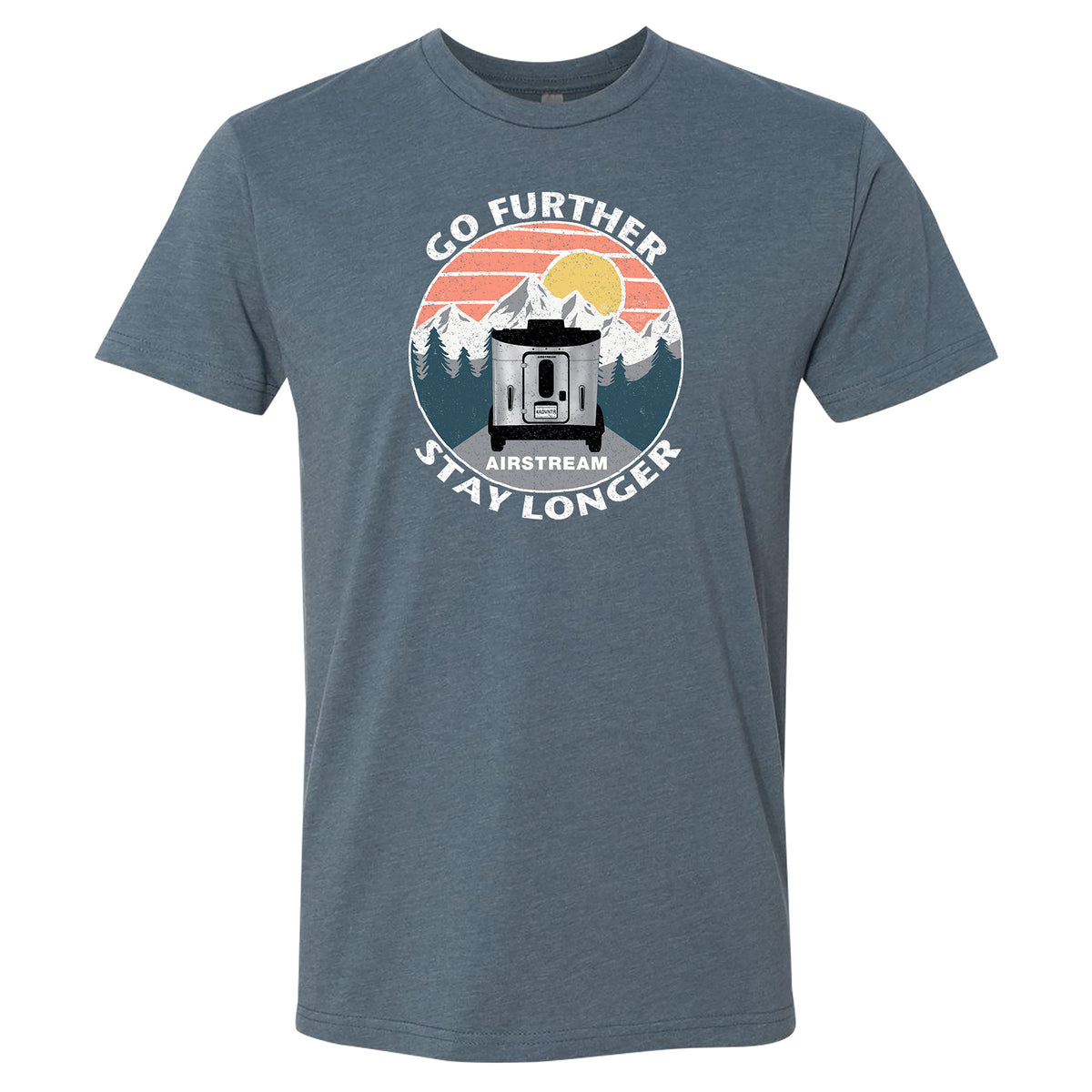 Go Further Stay Longer Tee Grey