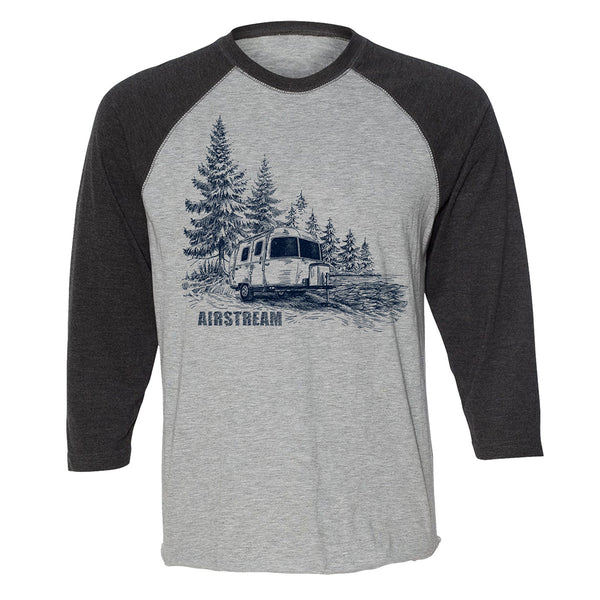 Airstream in the Woods Baseball Tee