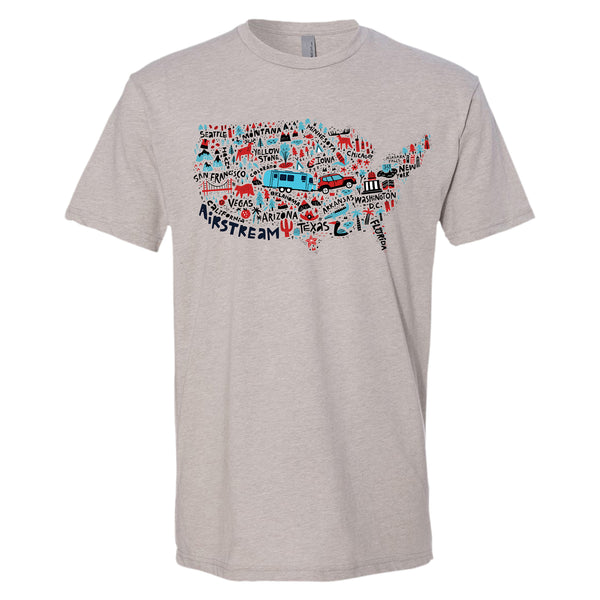 Airstream USA Map T-Shirt