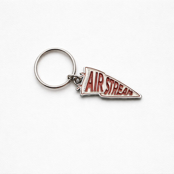 Airstream Rally Pennant Metal Keychain