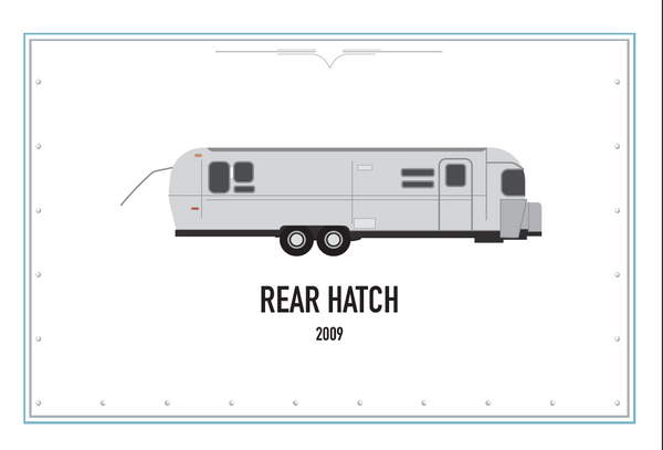 Rear hatch Airstream Vintage Greeting Cards 10