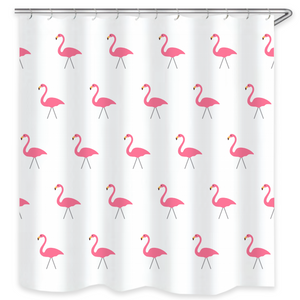 Airstream Flamingo Shower Curtain