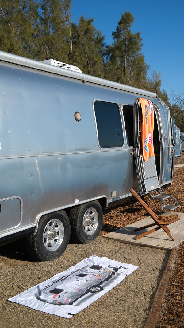 Airstream x Slowtide Sticker Collage Quick Dry Travel Towel