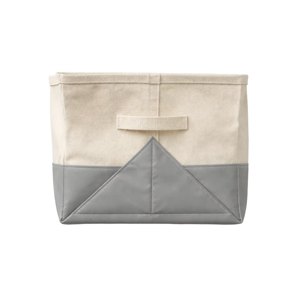 canvas bin with vinyl and handle