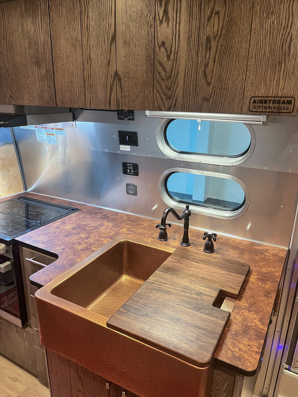 Airstream Custom Sink Cutting Boards for Stetson + 6666 Traveler Travel Trailers