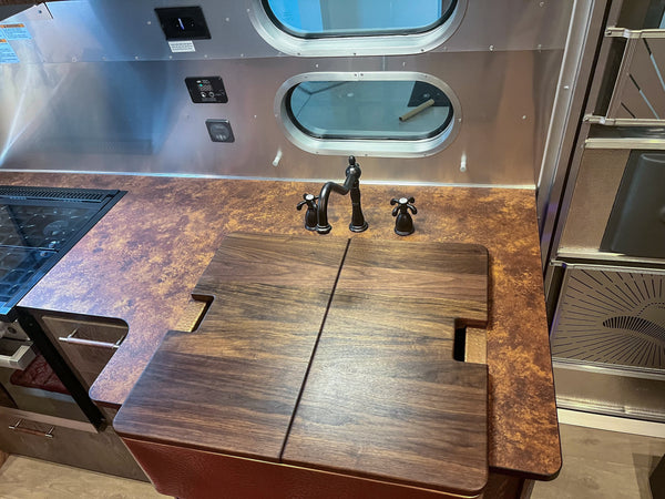 Airstream Custom Sink Cutting Boards for Stetson + 6666 Traveler Travel Trailers