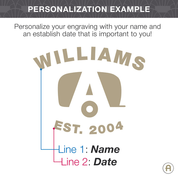 Airstream Personalized Cutting and Serving Board