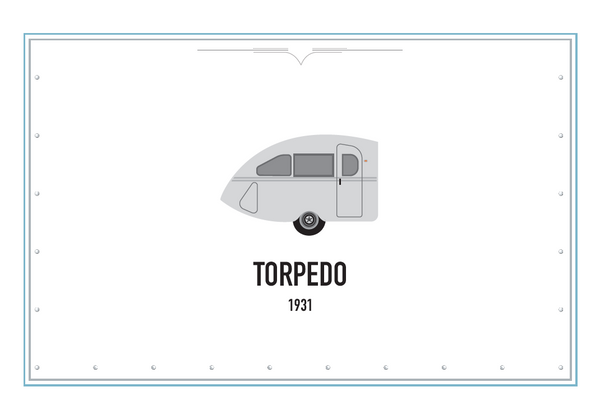 Torpedo Airstream Vintage Greeting Cards 11
