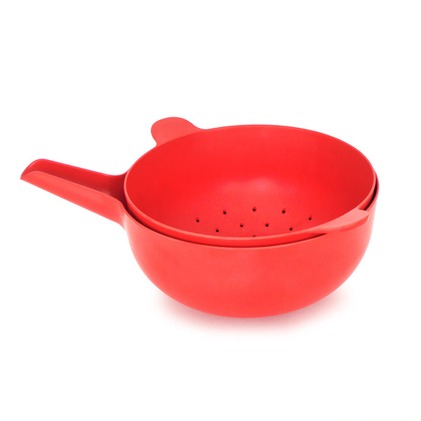 ekobo mixing bowl set large tomato