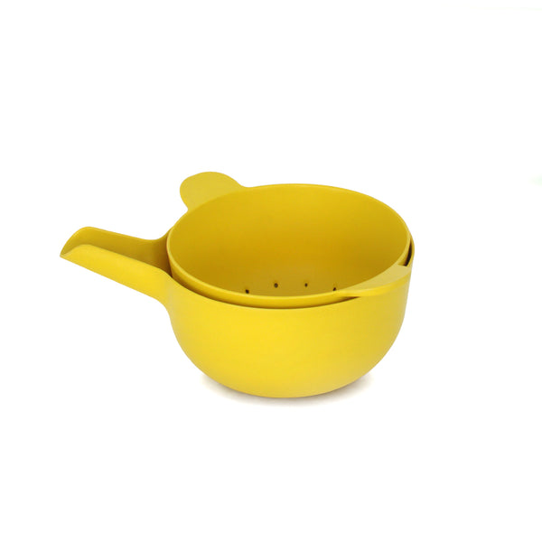 ekobo mixing bowl set small lemon