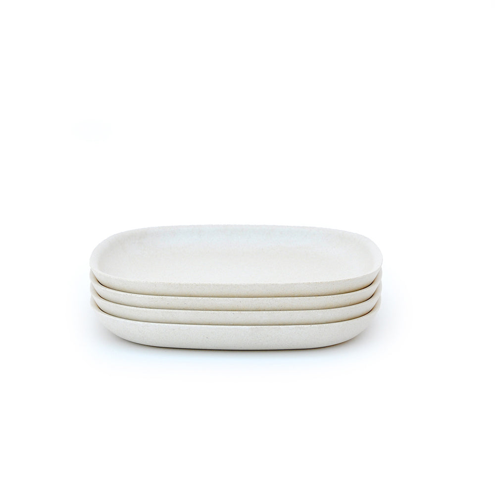 ekobo plates stack of 4 same size sae color