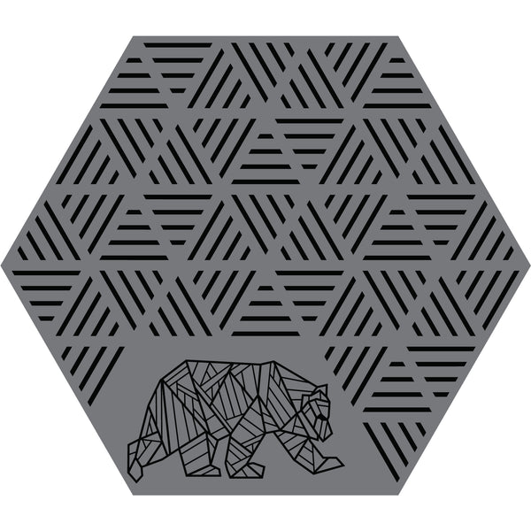 Hex Striped Peaks Outdoor Mat by KUMA