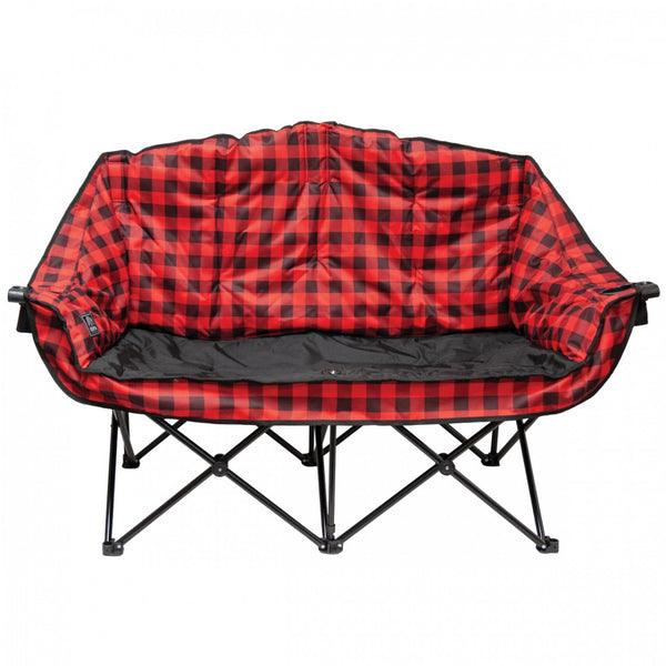 kuma bear buddy chair - red plaid