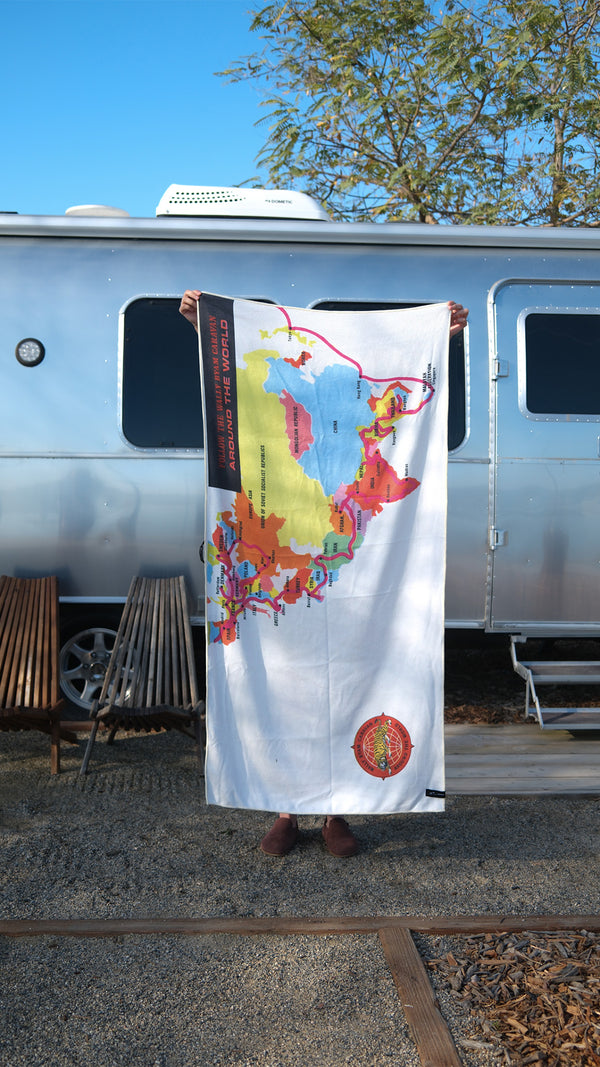 Airstream x Slowtide Around the World Quick Dry Travel Towel