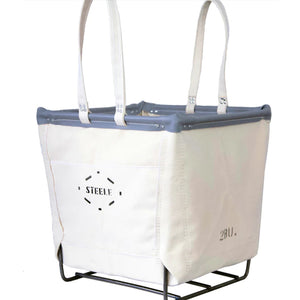 Canvas Wood Carry Basket by Steele Canvas