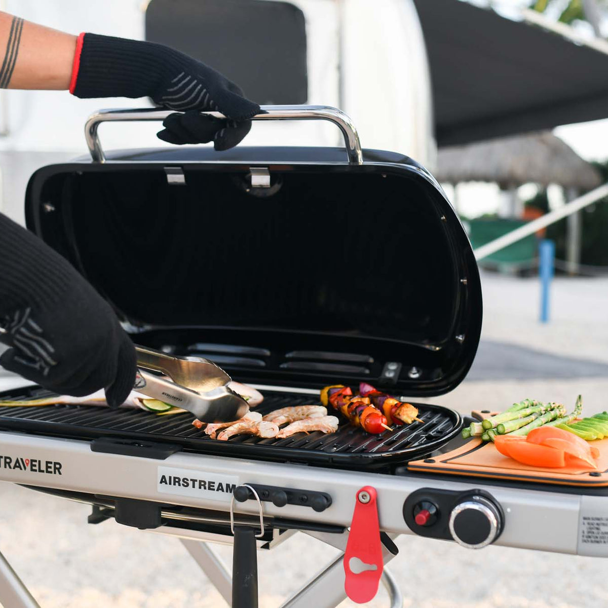 The Airstream Weber Traveler® Portable Gas Grill – Airstream