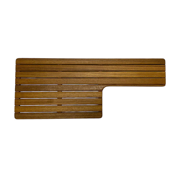 Airstream Teak Shower Bench Seat: 25FB + 27FB + 28RB