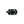 Black plastic clip on a light gray background