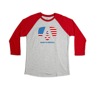 Airstream Americana Made in America Tri-Blend Unisex Baseball T-Shirt