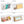Clear storage bins labeled for cleaning, office, toy, and craft purposes with various items inside.