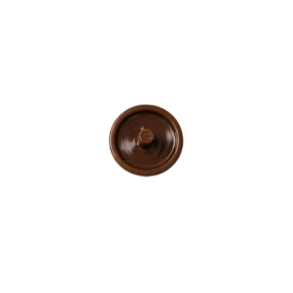 brown screw cap cover