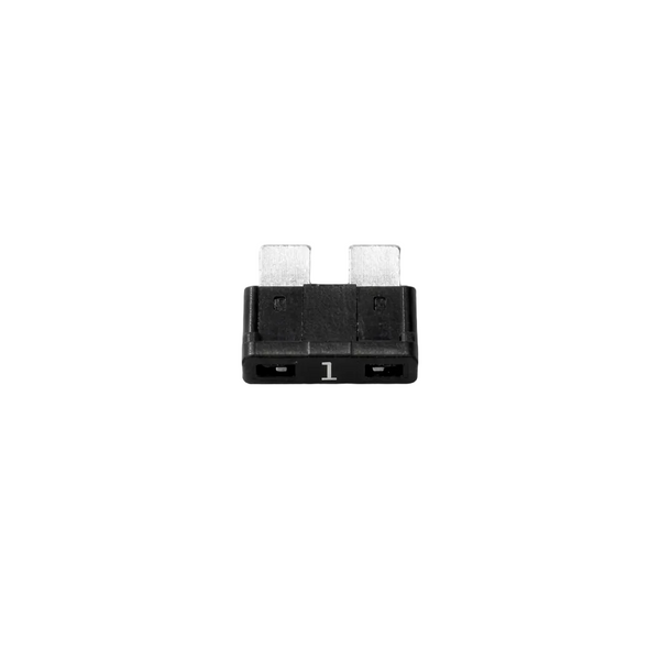 black fuse on white background